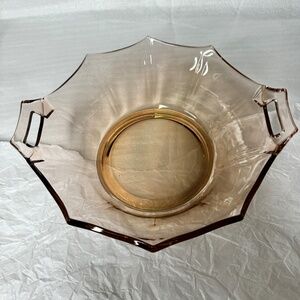 collectable pink depression glass price is for both pieces
